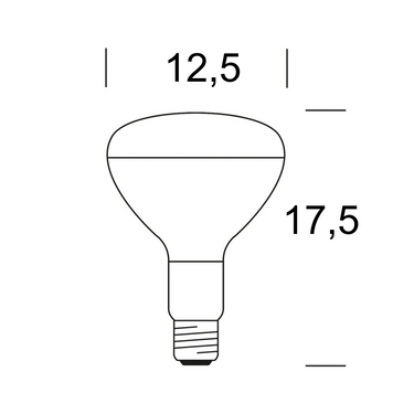 R127 150W Infrarossi RED E27 Airam Lampadine e moduli led